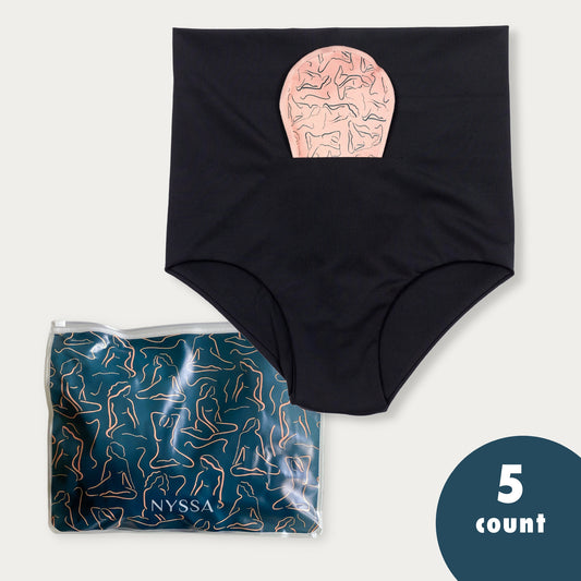 5-CT SELECT SIZE FourthWear Postpartum Underwear + Ice/Heat Pack Bundles
